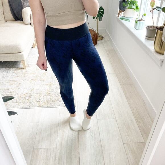 Alala Blue & Black Heroine Tight Leggings Size Small - Picture 1 of 6